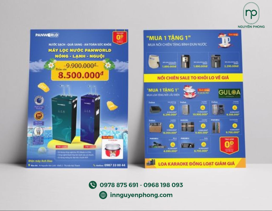 in tờ rơi điện máy giá rẻ lấy ngay